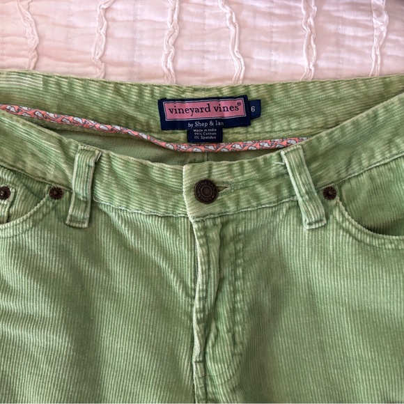 Green Corduroy Vineyard Vines Pants - Picture 3 of 3